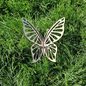 Sommerfugl i træfiner – Dekoration til gavekurv, buket og pynt